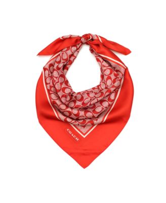 35" Textured Signature C Printed Silk Square 