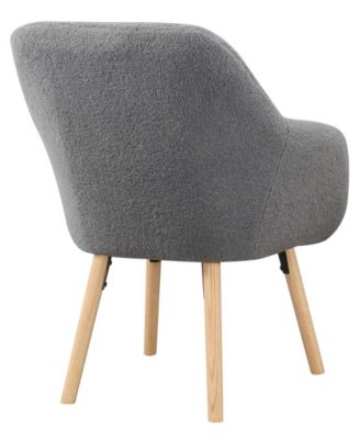 25.25" Sherpa Charlotte Accent Chair