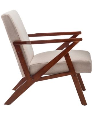 28.5" Polyester Cliff Mid-Century Modern Accent Armchair