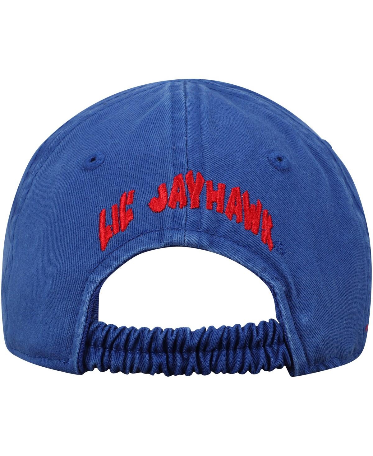 Top Of The World Baby Boys And Girls  Royal Kansas Jayhawks Mini Me Adjustable Hat In Royal