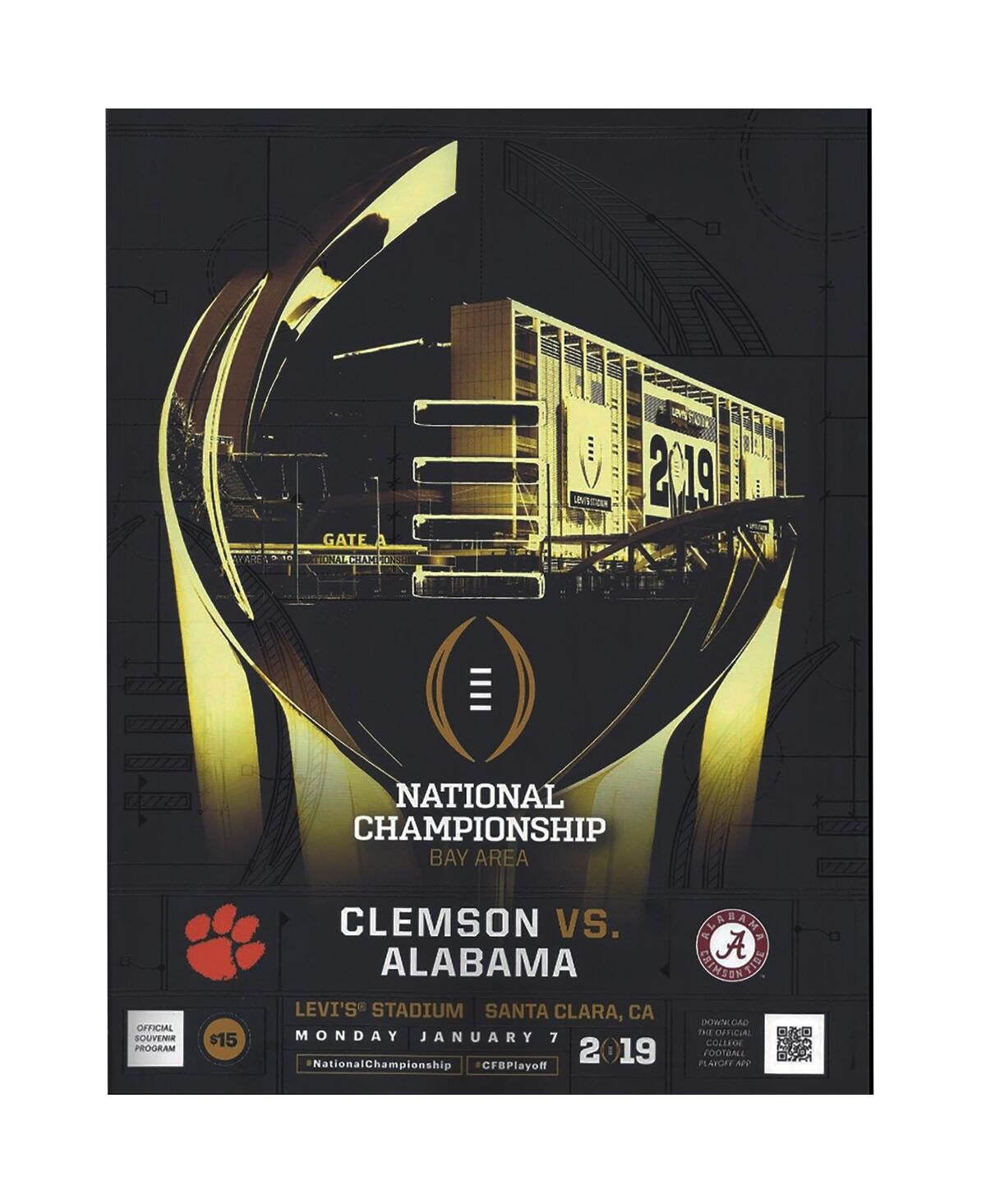 Clemson Tigers College Football Playoff 2019 National Championship Game Official Program - Multi