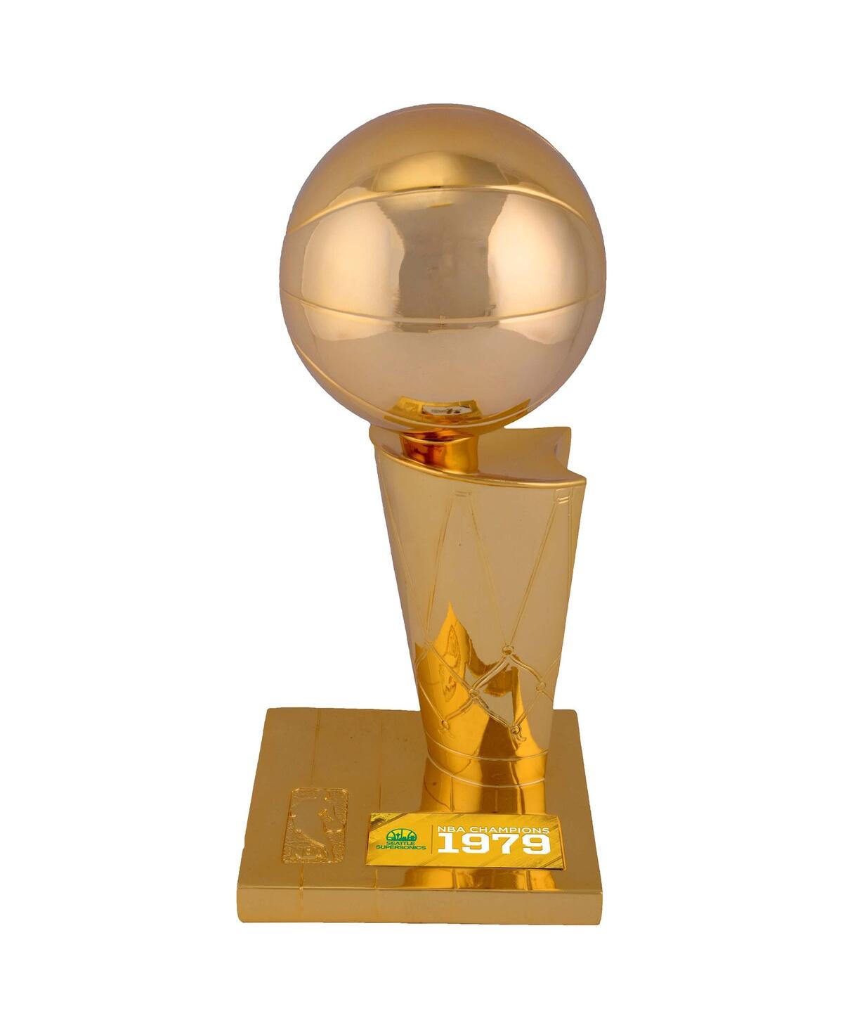 Seattle SuperSonics 1979 Nba Finals Champions 12" Replica Larry O'Brien Trophy with Sublimated Plate - Gold