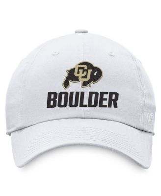 Men's White Colorado Buffaloes Adjustable Hat