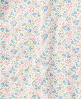 Baby Girls Floral Print Cotton Coverall