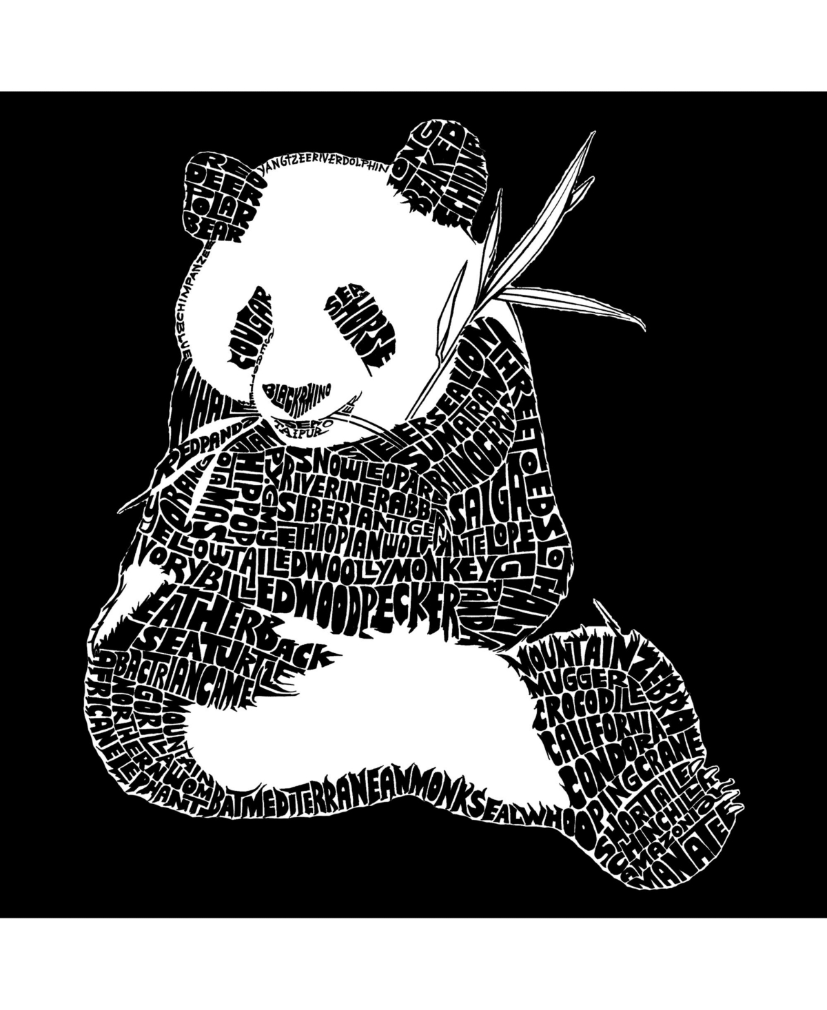 Girl's Word Art T-shirt - Endangered Species