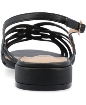 Women's Cassandra Woven Slingback Flat Sandals