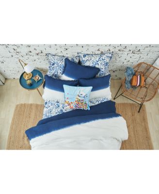 Llama Boho Blue Multicolor Cotton Decor Throw Pillow, 22&amp;#x22; x 22&amp;#x22; Cover And Insert Set