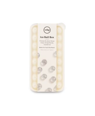 w&p Set of 4 Polypropylene and Silicone Ice Ball Box - Macy's