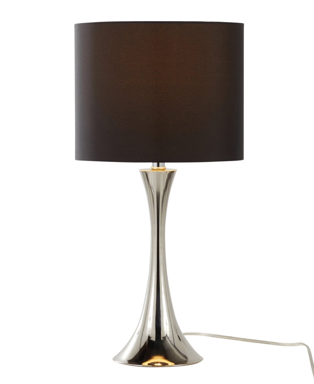 Shop Lumisource Lenuxe 24.25" Metal Table Lamp In Silver,black