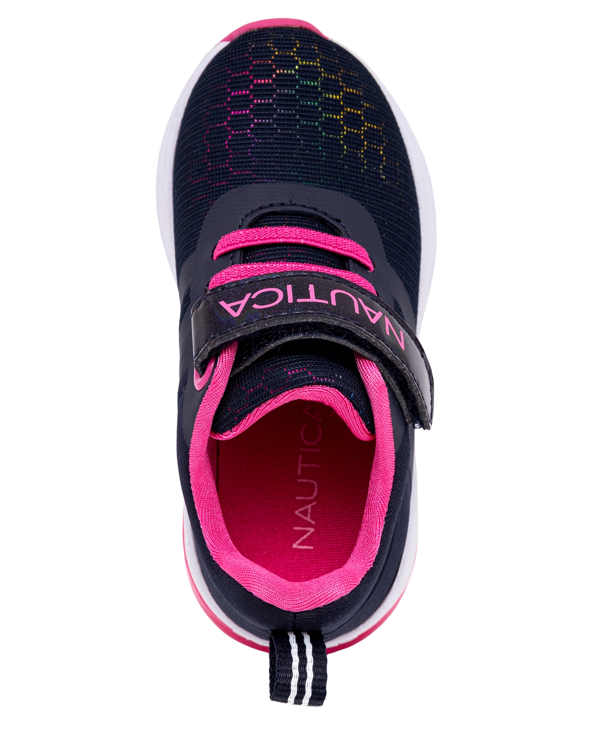 Nautica Toddler and Little Girls Towhee Buoy Light Up Lace Up Sneakers - Pink