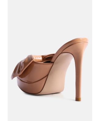 My time bow embellished stiletto sandal