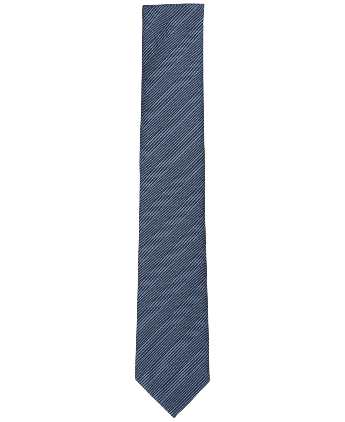 Shop Alfani Men's Stockton Plaid Tie, Created For Macy's In Denim