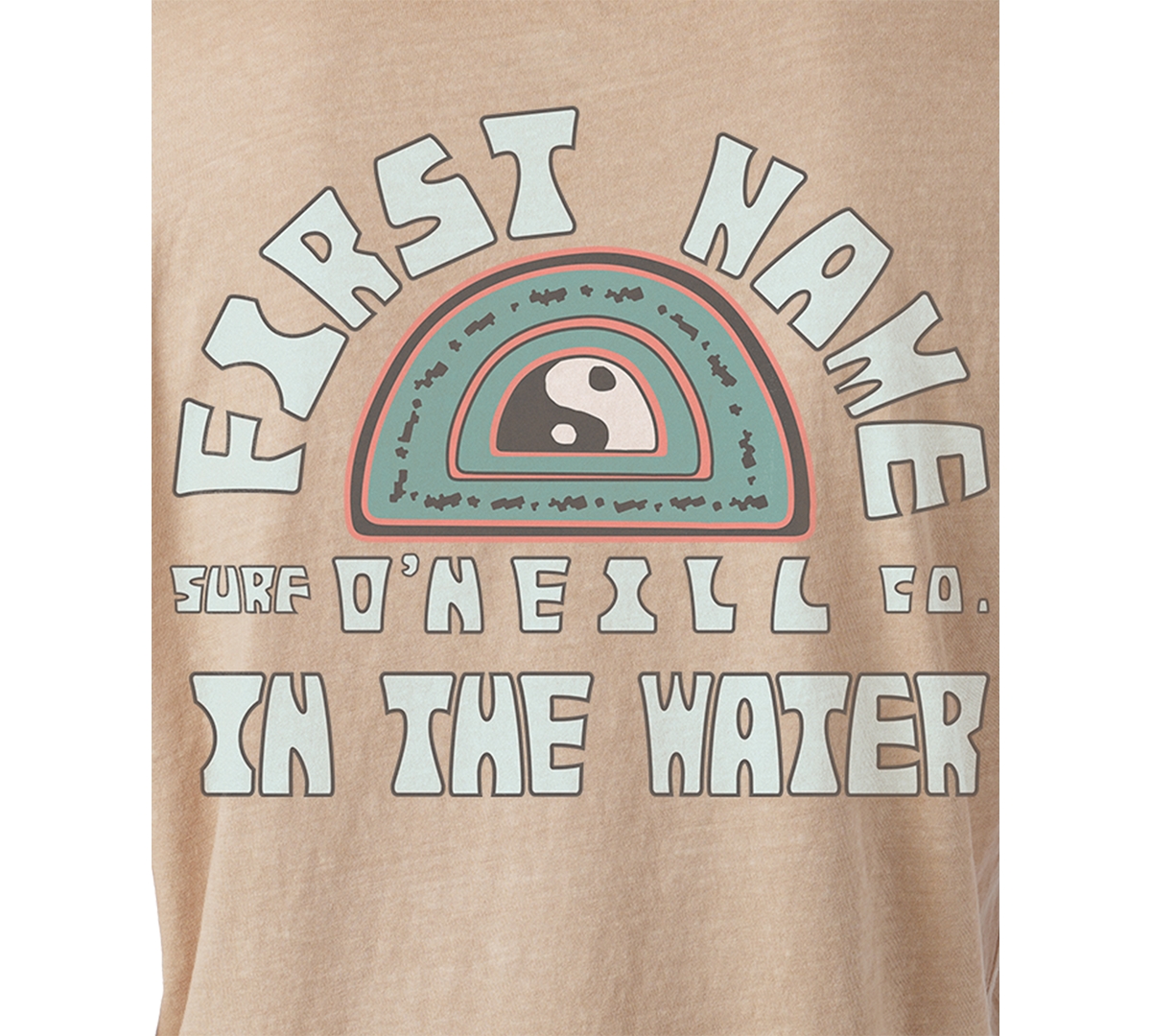 Shop O'neill Juniors' In The Water Cotton T-shirt In Nomad