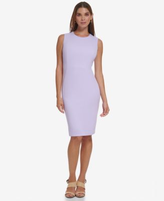 Calvin klein sleeveless sheath dress best sale