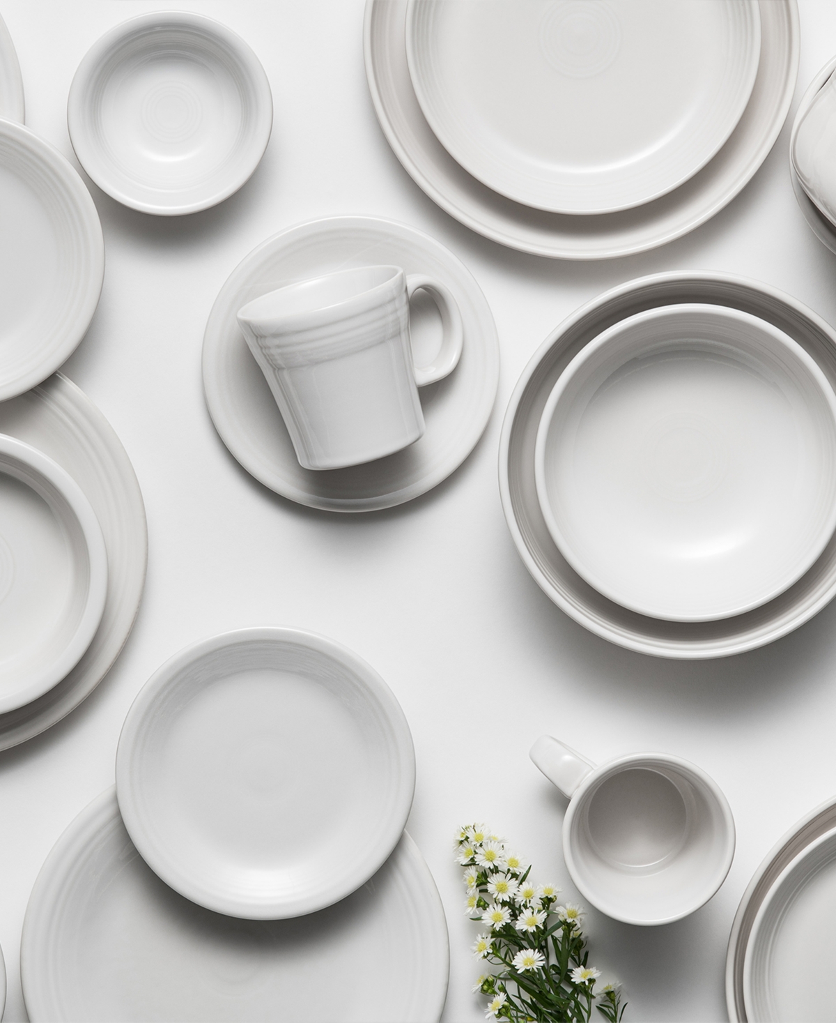 Fiesta Tapered Mugs, Set Of 4 In White