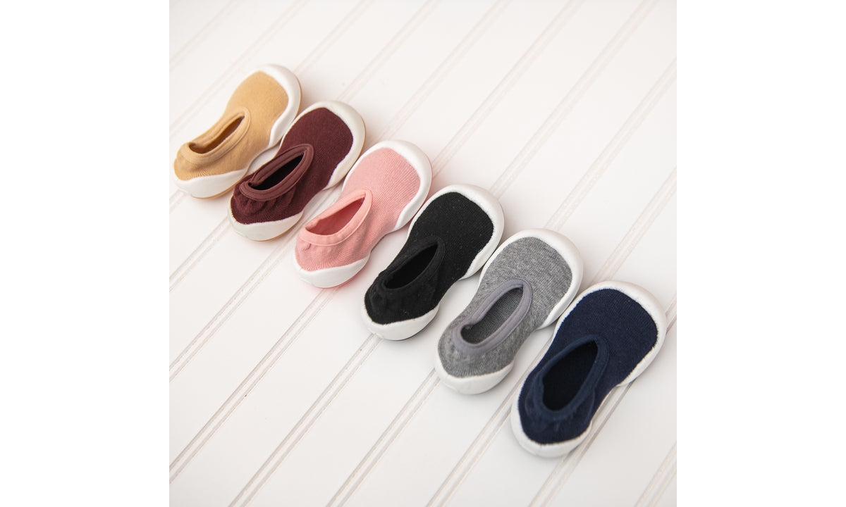 Infant Girl Breathable Washable Non-Slip Sock Shoes Flat-Plum