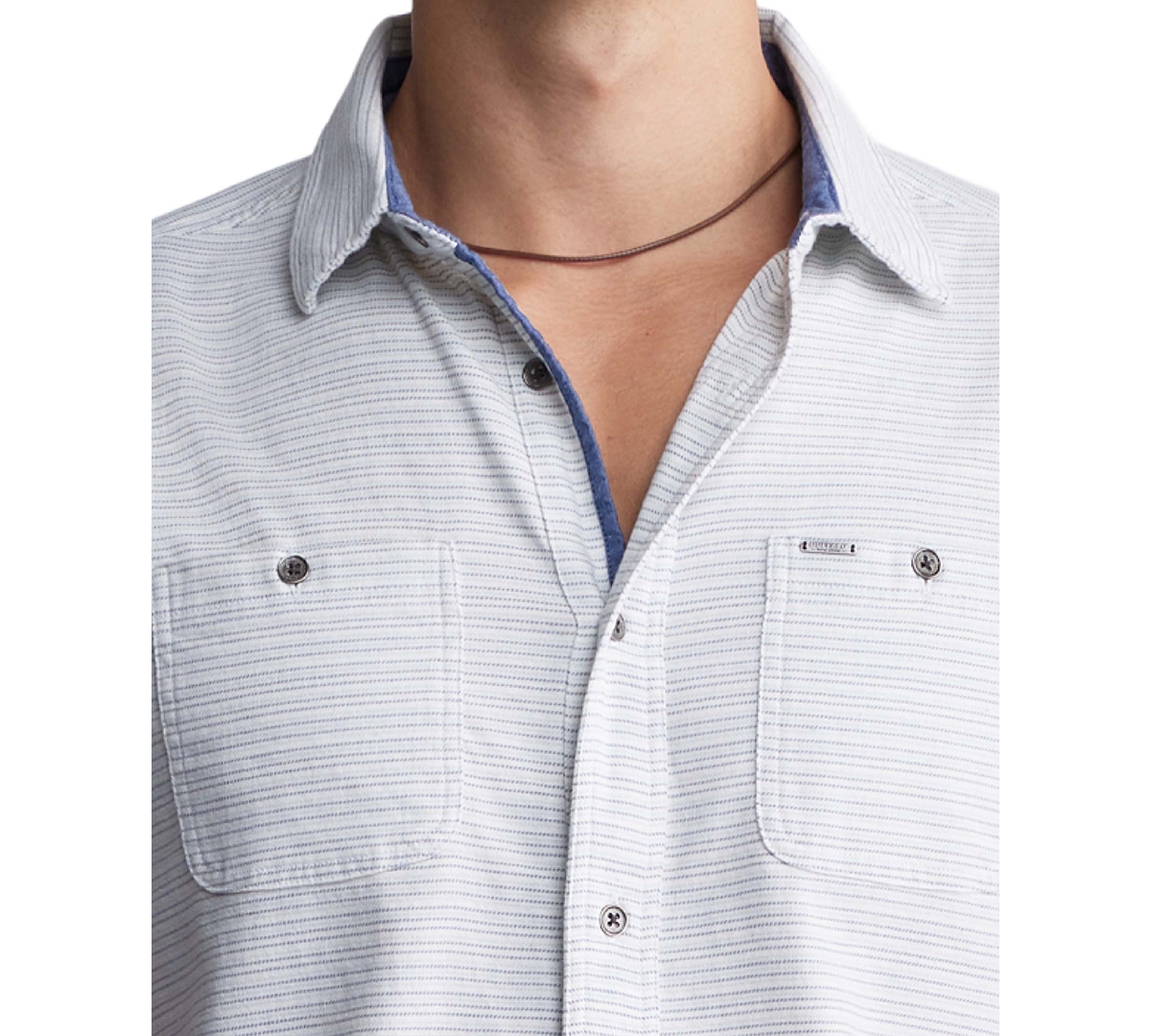 Shop Buffalo David Bitton Men's Sinyl Striped Short Sleeve Button-front Shirt In Mirage