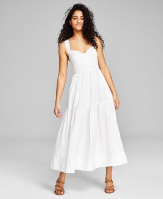 AND NOW THIS Women's Sweetheart-Neck Maxi Dress, Created for Macy's