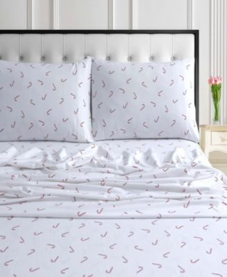 Holiday Printed Cotton Flannel Extra Deep 4-Pc. Sheet Set, California King