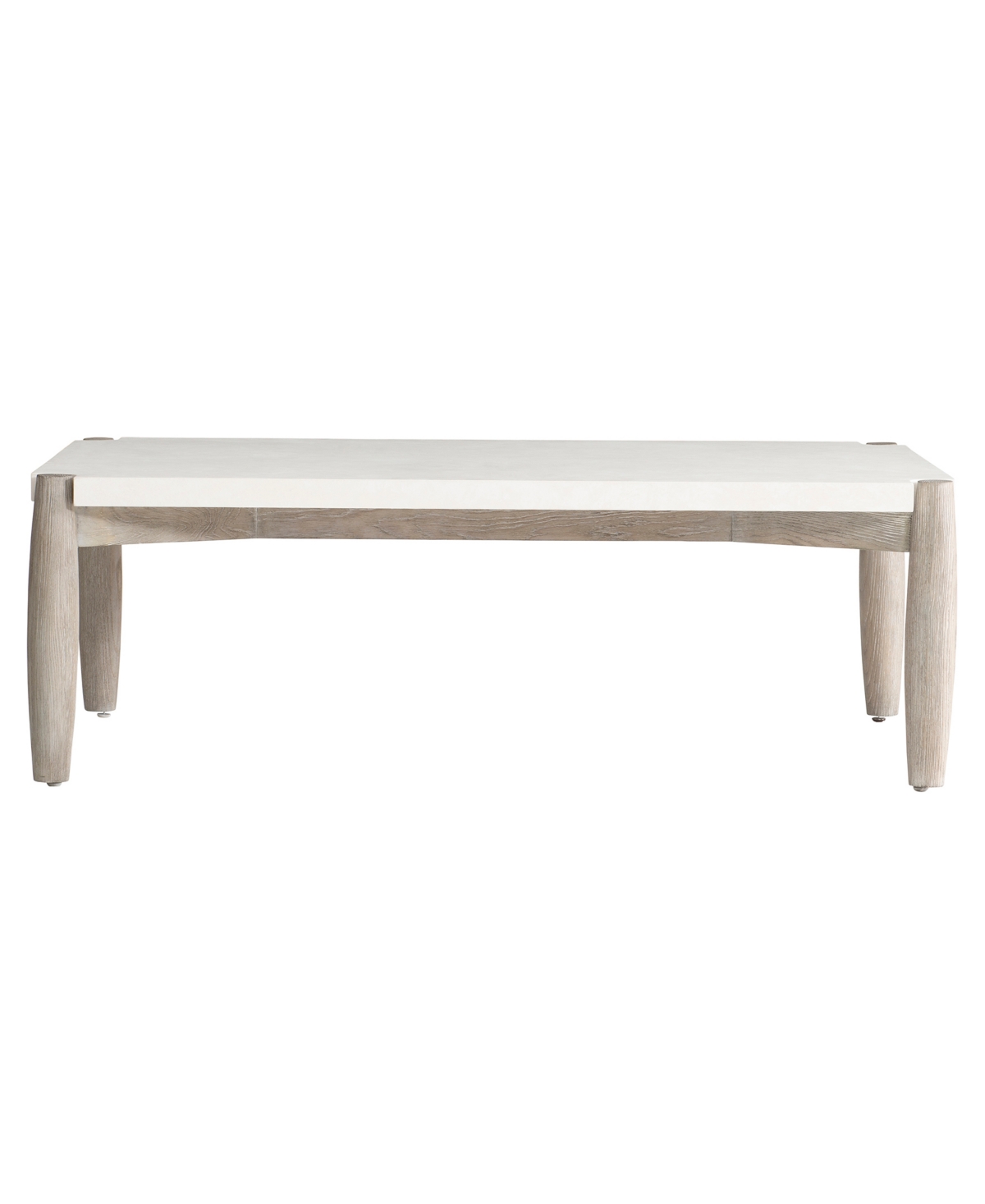 Bernhardt Closeout! Tycer 54" Stone Cocktail Table In Weathered Greige Base,faux Stone Top