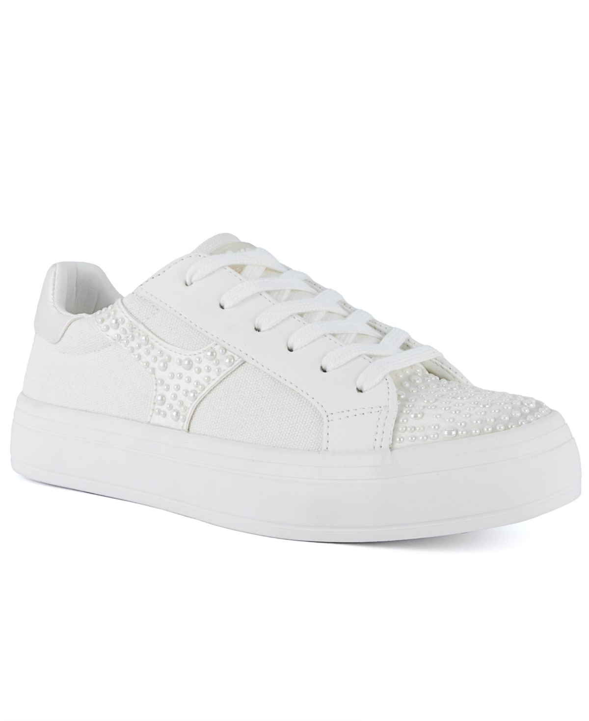 Women's Stallion Lace-Up Sneakers - White