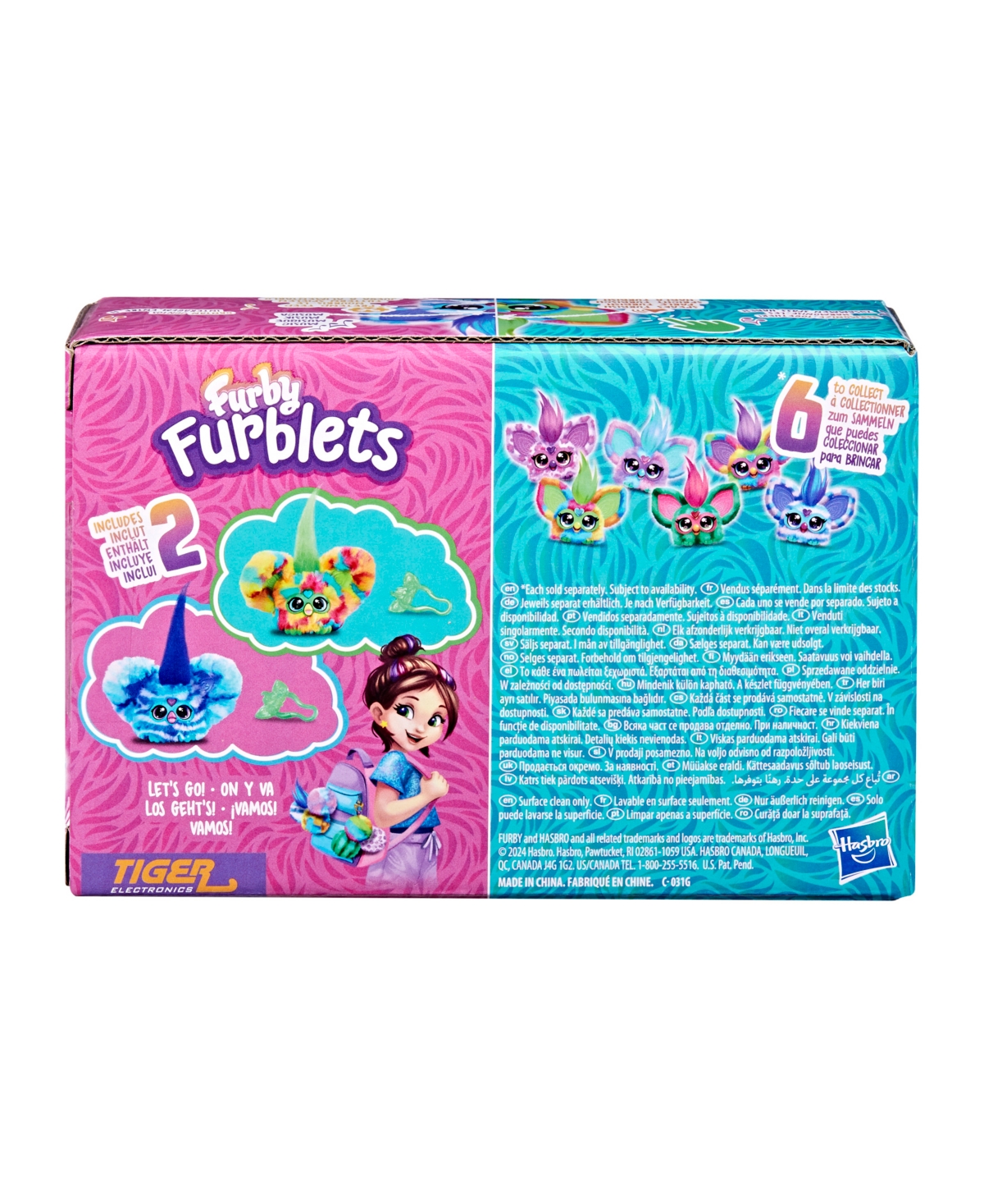 FURBY FURBLETS PIX-ELLE OOH-KOO 2-PACK MINI ELECTRONIC PLUSH TOY FOR GIRLS AND BOYS, 6 PLUS 