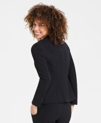Kasper Women's Stretch Crepe One Button Blazer, Regular