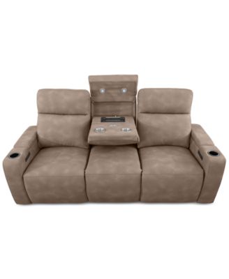 Greymel 84"  Zero Gravity Fabric Sofa with Power Headrests, Created for Macy's