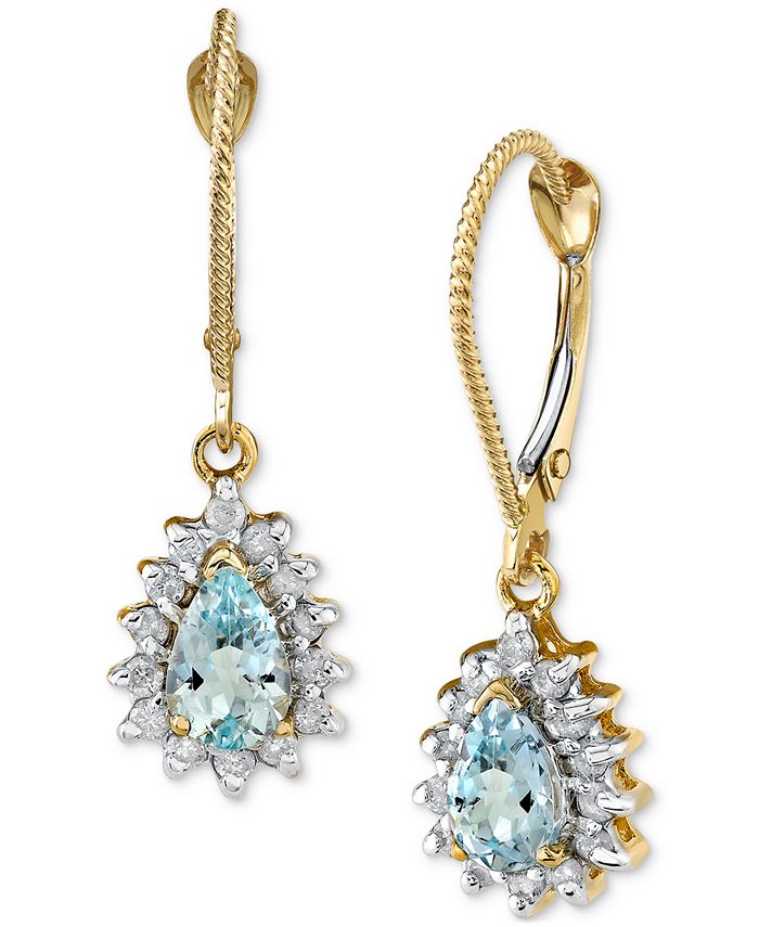 Macy's aquamarine deals jewelry