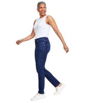 Women's Mid-Rise Stretch Slim-Leg Jeans, Created for Macy's
