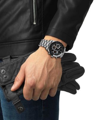 Men's Swiss Automatic Chronograph PRS 516 Stainless Steel Bracelet Watch 41mm