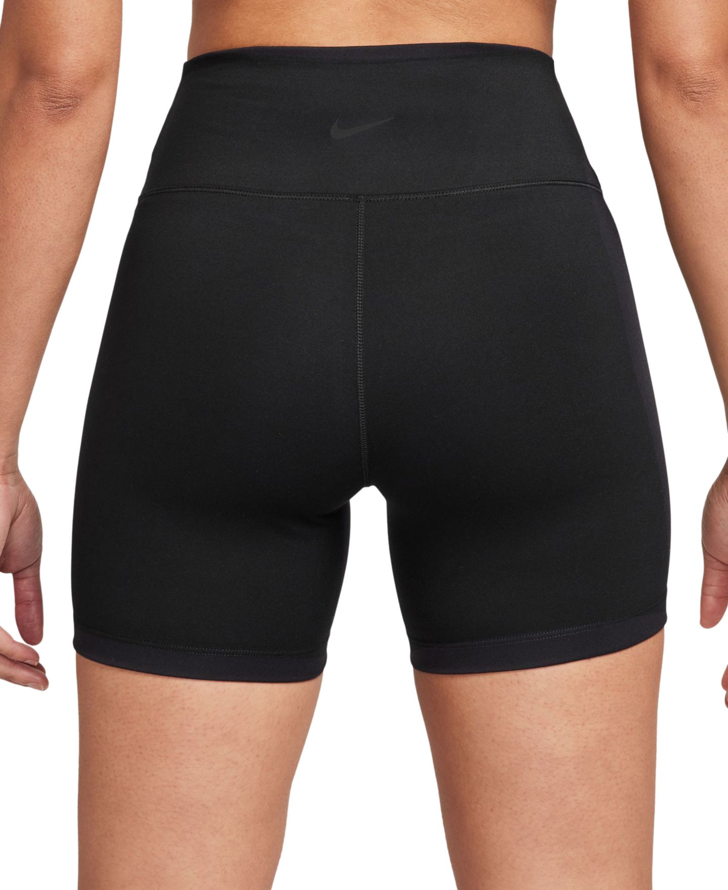 Женские шорты Nike One High-Waisted 5" Biker, цвет: Чёрный — фото 2