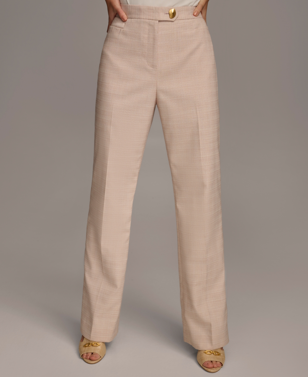 Donna Karan Women's Straight-leg Pants In Desert Rose