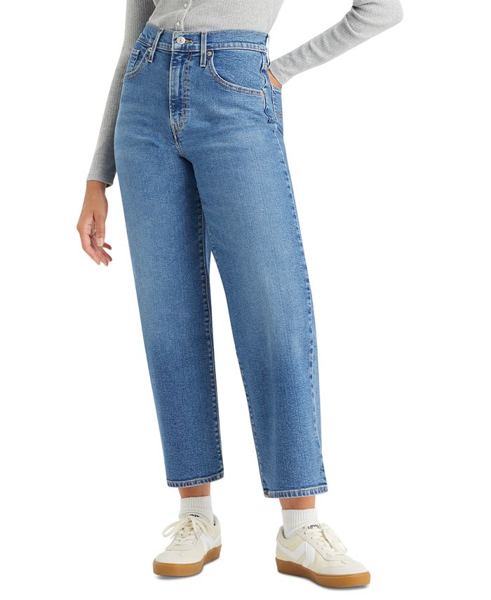 Levi's Women's High-Rise Wide-Leg Ripped Jeans - Macy's