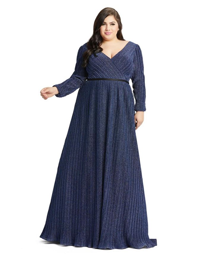Macy's womens plus outlet size formal dresses