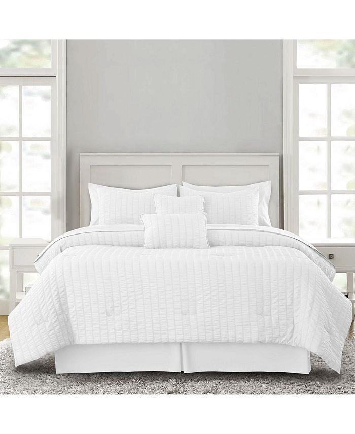 LDC Lux Decor Collection Reversible 10PC Comforter Set Microfiber Down ...