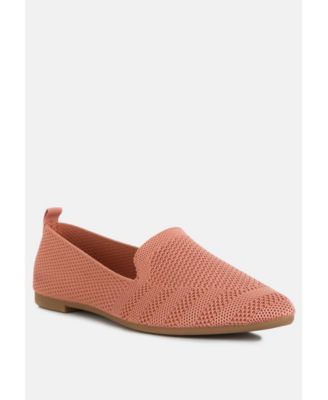 akili knit textile solid flats