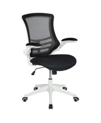Mid-Back Mesh Swivel Ergonomic Task Office Chair With Flip-Up Arms