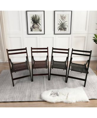 Folding Wooden Event Chair, Set of 4