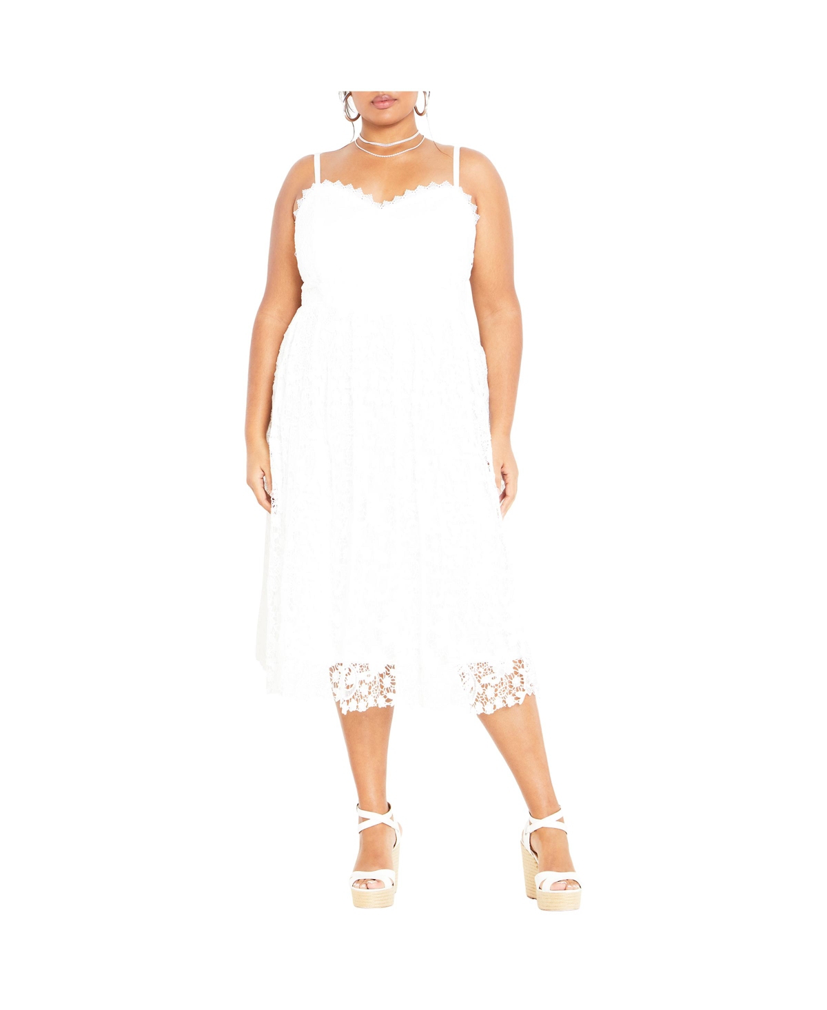 Women's Scarlet Lace Dress - Navy