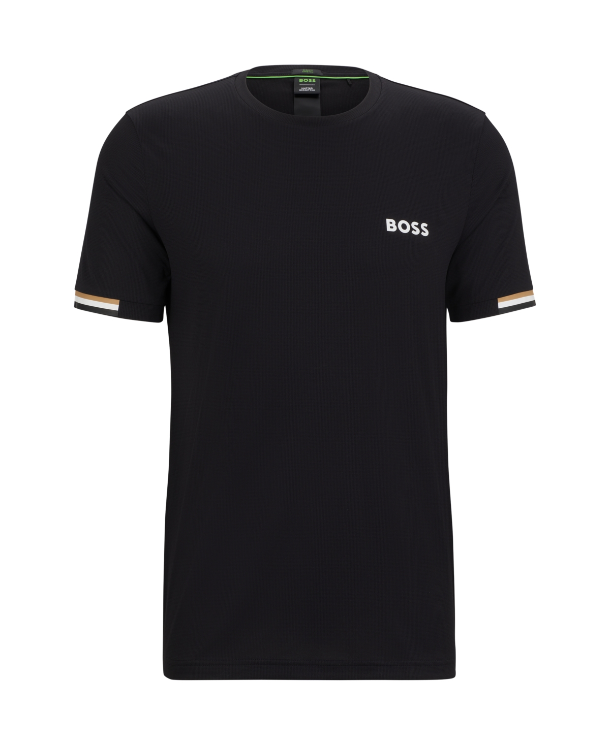 Boss by Hugo Boss Matteo Berrettini Signature-Stripe Waffle-Fabric T-shirt