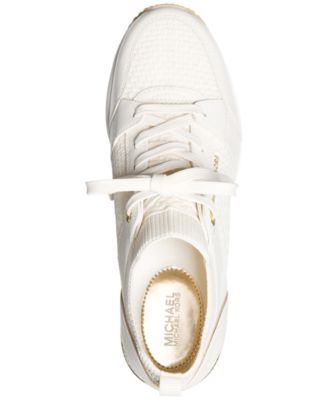 MICHAEL KORS GEORGIE TRAINERS MK スニーカー Michael Kors Women's Georgie Knit Lace-Up Trainer Sneakers