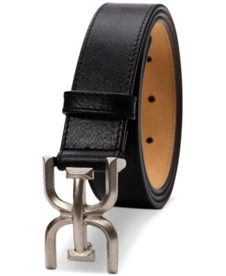 Women's Slim Double-E Plaque Buckle Belt