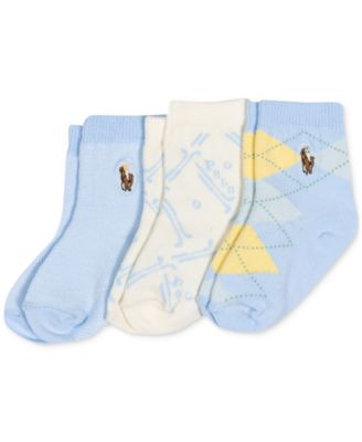 Polo Ralph Lauren - Baby Boys Magnolia Grove Socks, Pack of 3