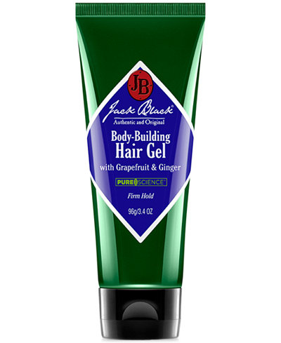 Jack Black Body Building Hair Gel with Grapefruit & Ginger, 3.4 oz