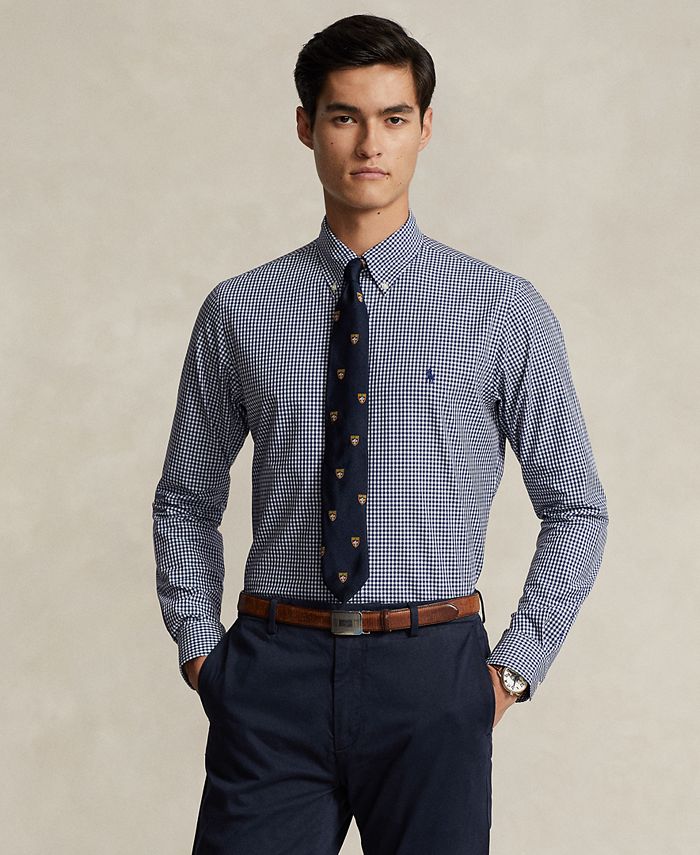 Men Olive Poplin Front Pocket Relax Fit Shirt