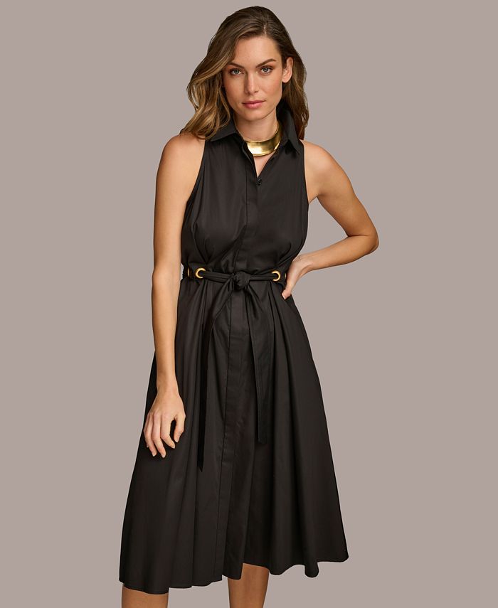 Donna Karan New York Donna Karan Women's Sleeveless Cotton Fit & Flare