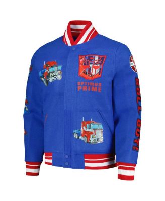 Men's Royal Transformers Roll Out Full-Zip Varsity Jacket