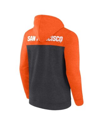 Men's Heathered Charcoal, Heathered Orange San Francisco Giants Blown Away Full-Zip Hoodie