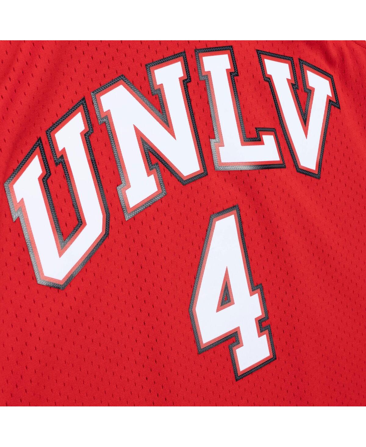 Men's Mitchell & Ness Larry JohnsonDistressed Unlv Rebels 1989/90 Player Swingman Jersey - Red